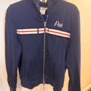 Victoria's Secret Navy Blue Zip-Up Hoodie